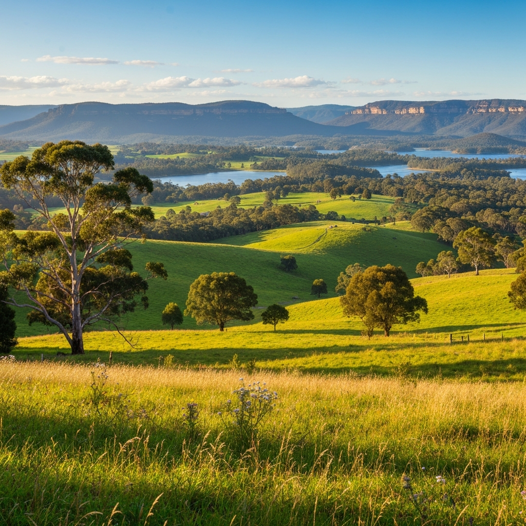 Landsborough landscape in Sunshine Coast Hinterland