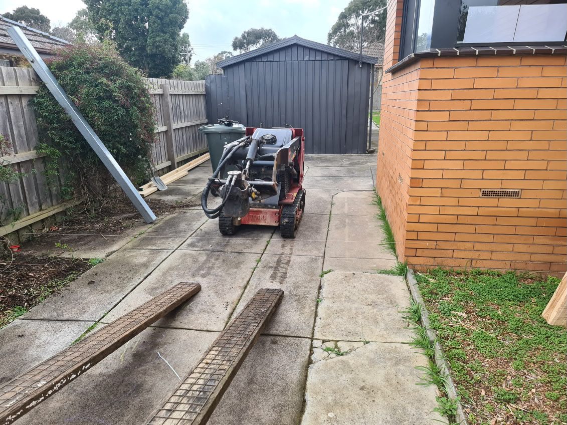 Site preparation and excavation for home extension in Melbourne