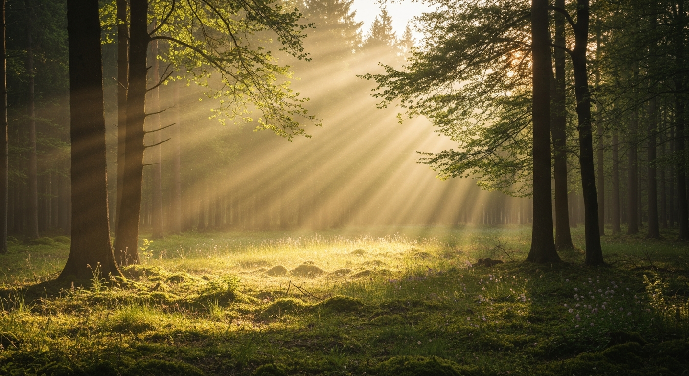 Warm ambient forest