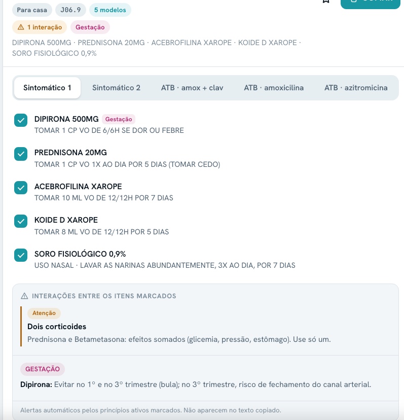 Exibição de informações e alertas