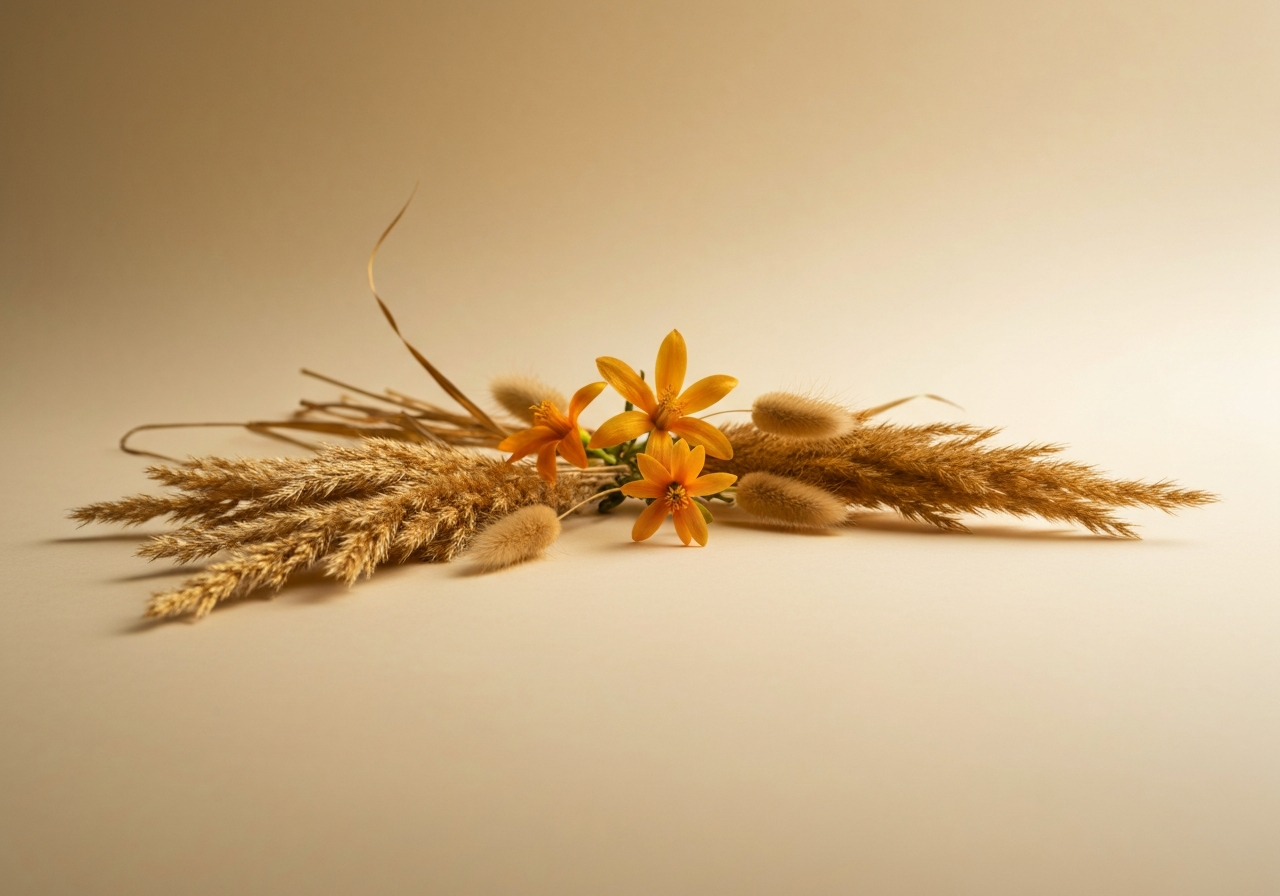 Golden botanicals and honey tones