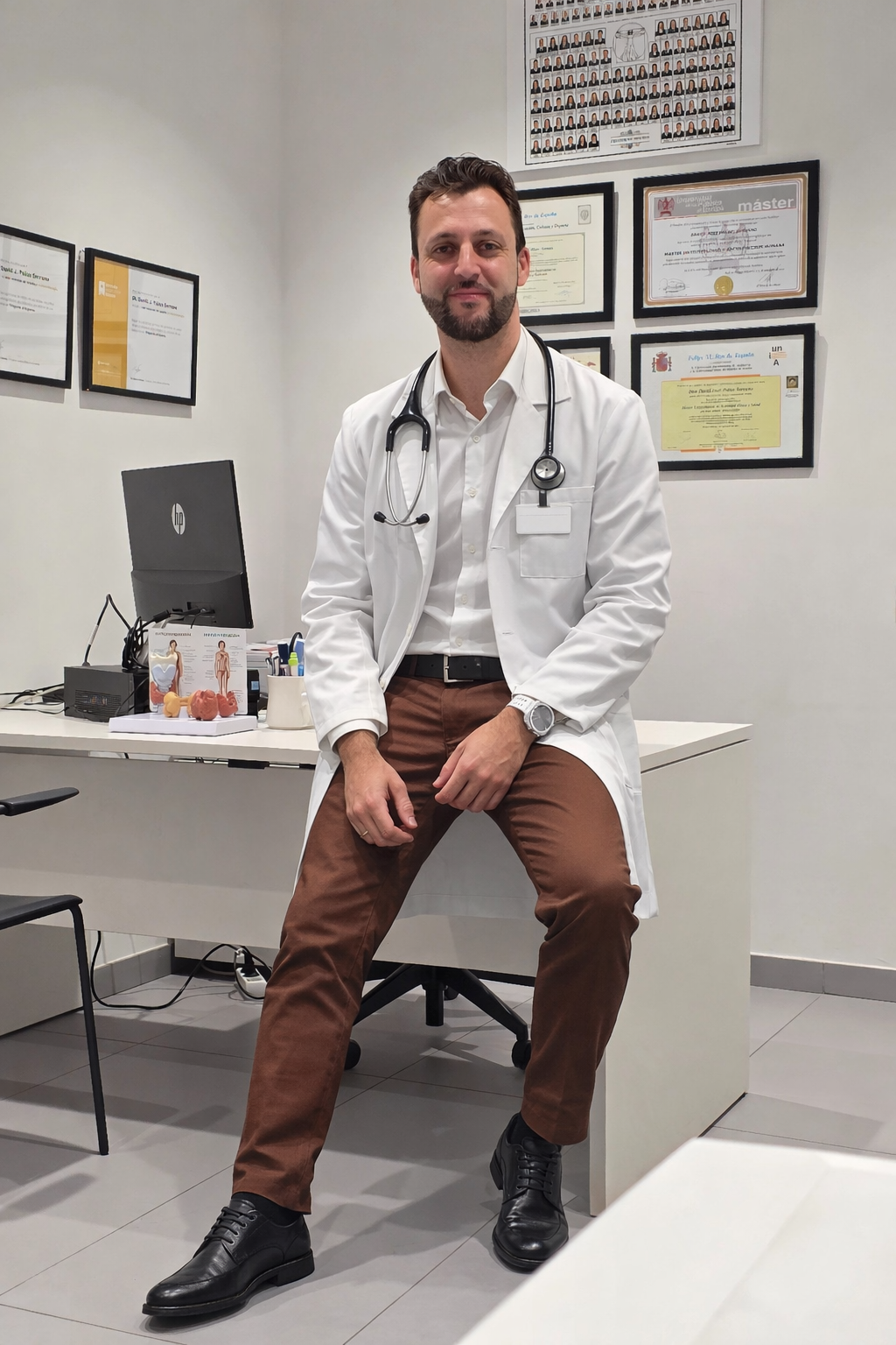 El Dr. David J. Palao en su consulta médica