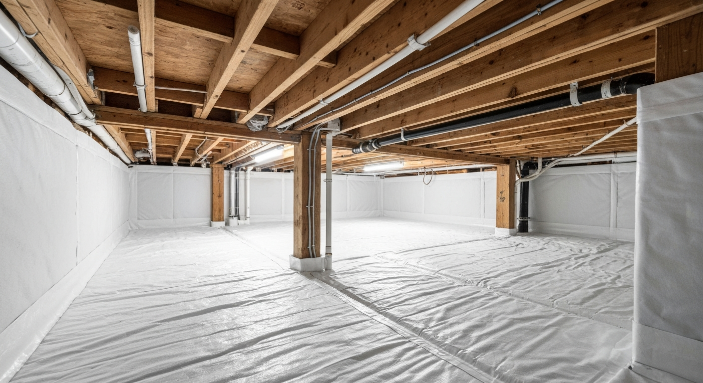 Crawl Space Encapsulation project near Tullahoma, TN by C & X Construction