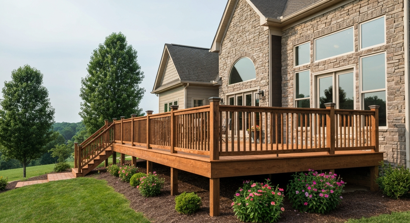 Custom Deck project near Tullahoma, TN by C & X Construction