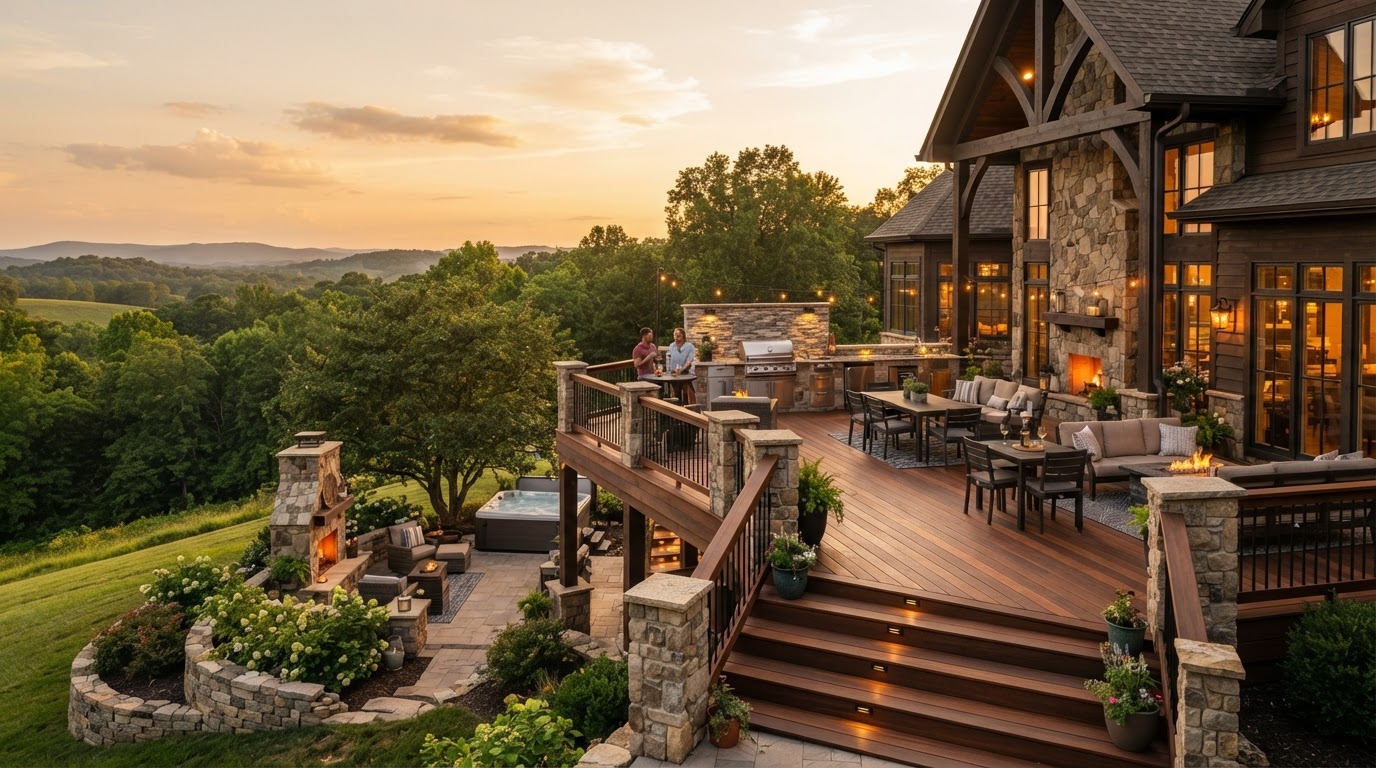 C & X Construction customer reviews - premium deck and outdoor living construction in Middle Tennessee