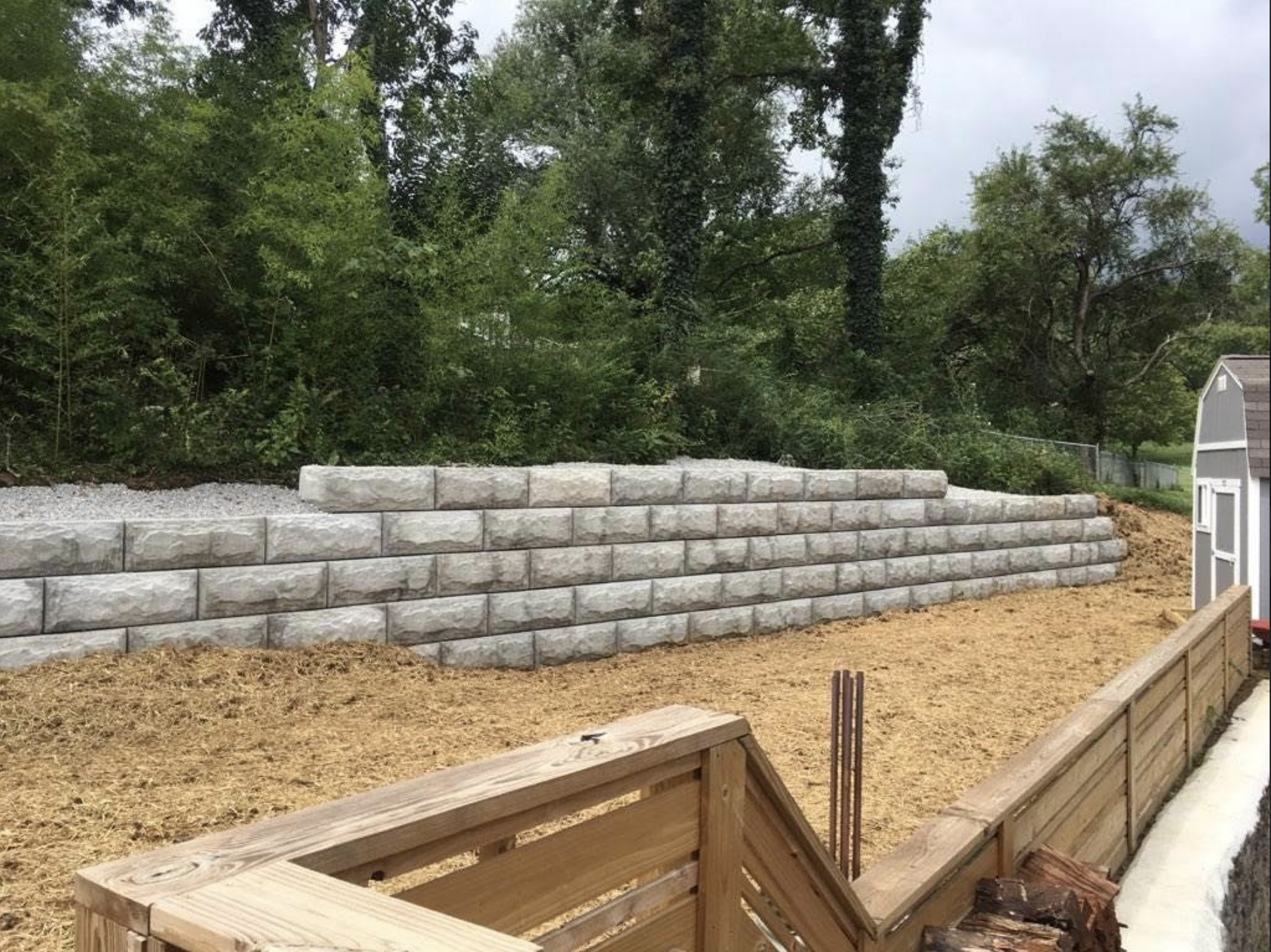 Retaining Walls - C & X Construction services in Middle Tennessee
