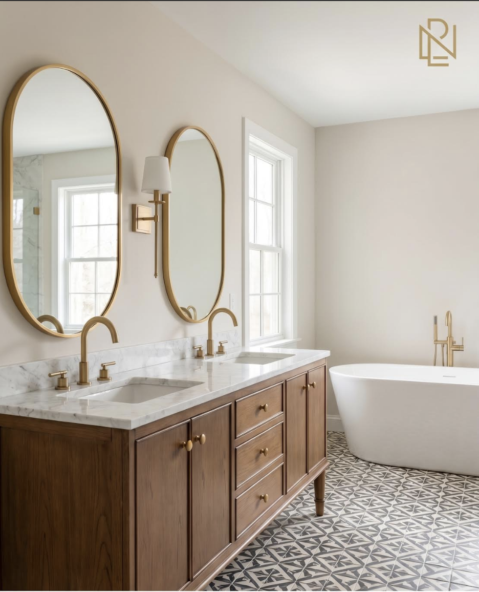 Luxury Bath & Freestanding Tub project completed in Nashville, TN by C & X Construction