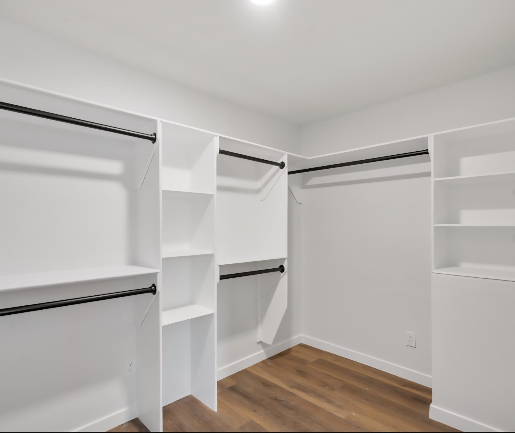 Custom Walk-In Closet System project completed in Murfreesboro, TN by C & X Construction