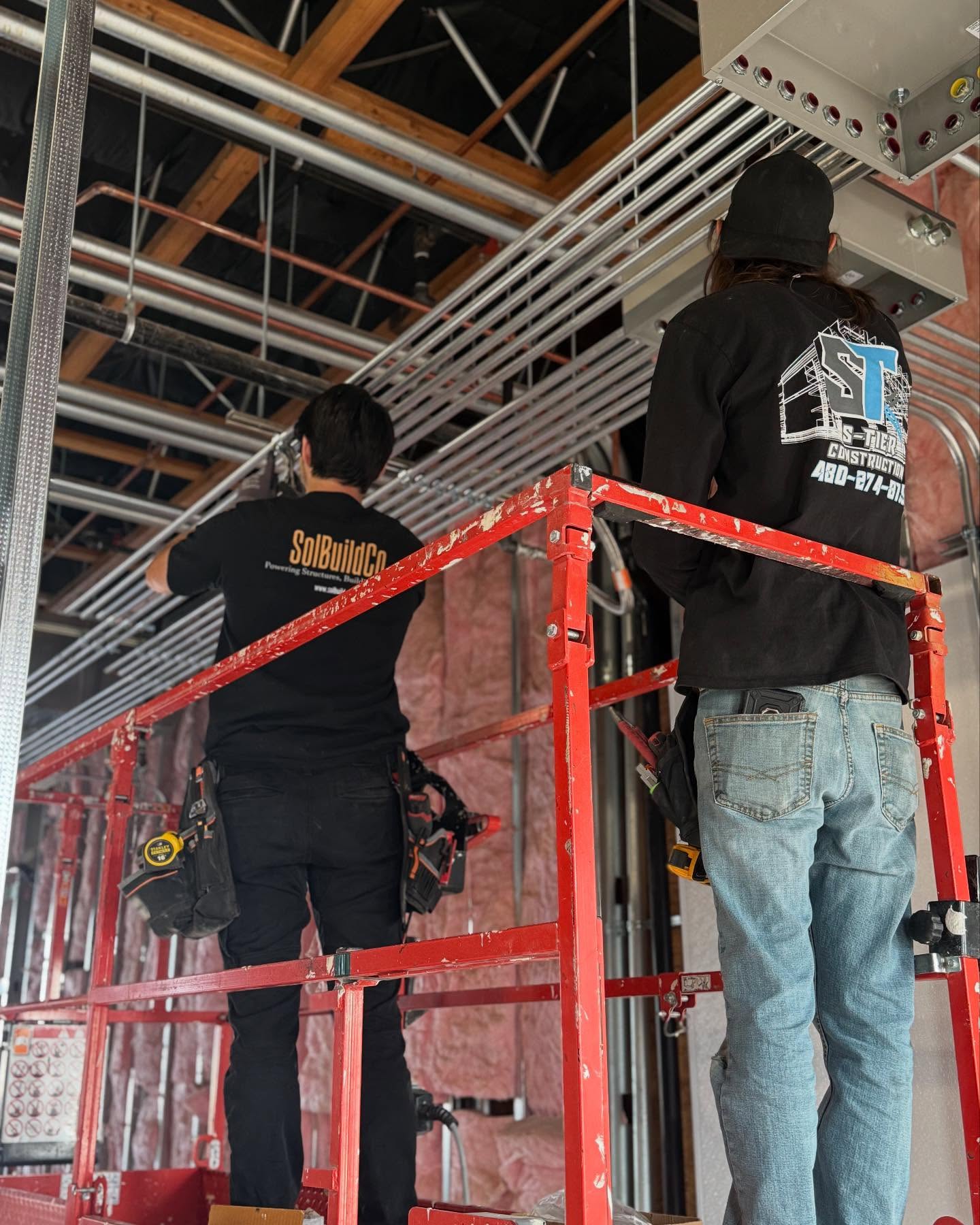 S-Tier Construction team working on a commercial site