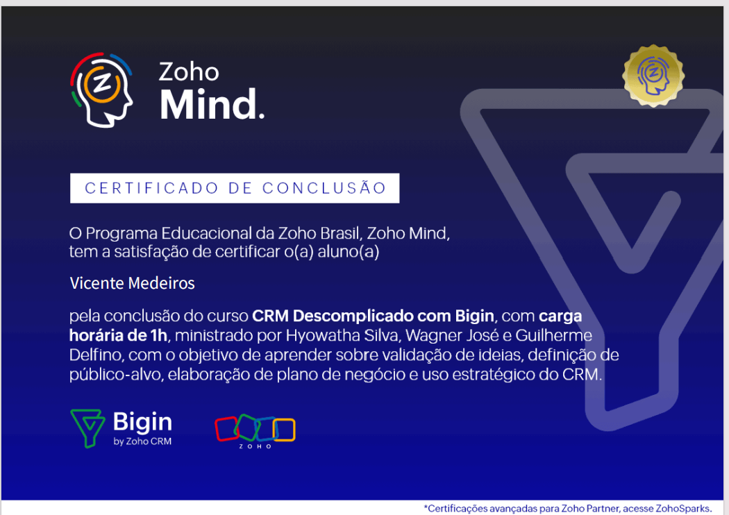 Zoho Mind — CRM Descomplicado com Bigin