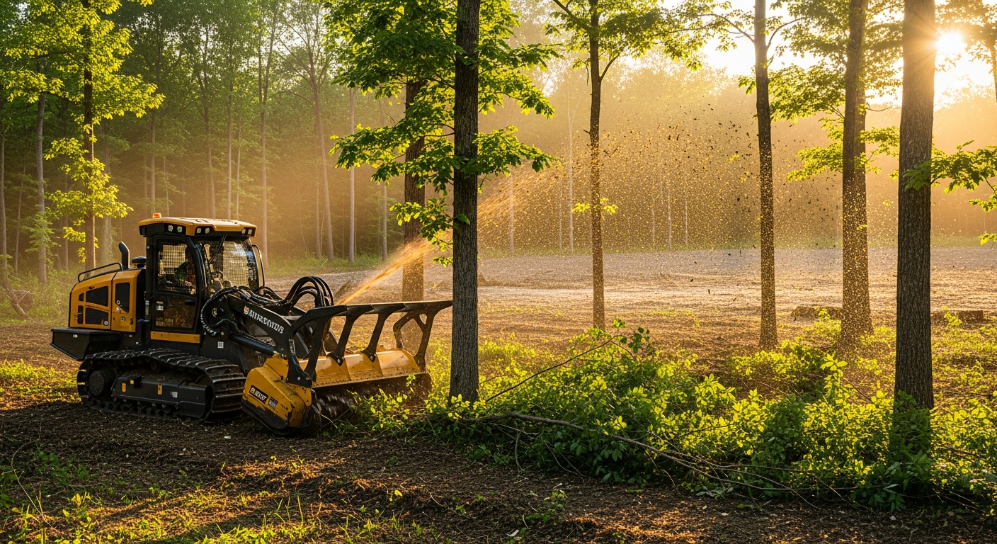 Forestry Mulching Machine clearing land in Tennessee