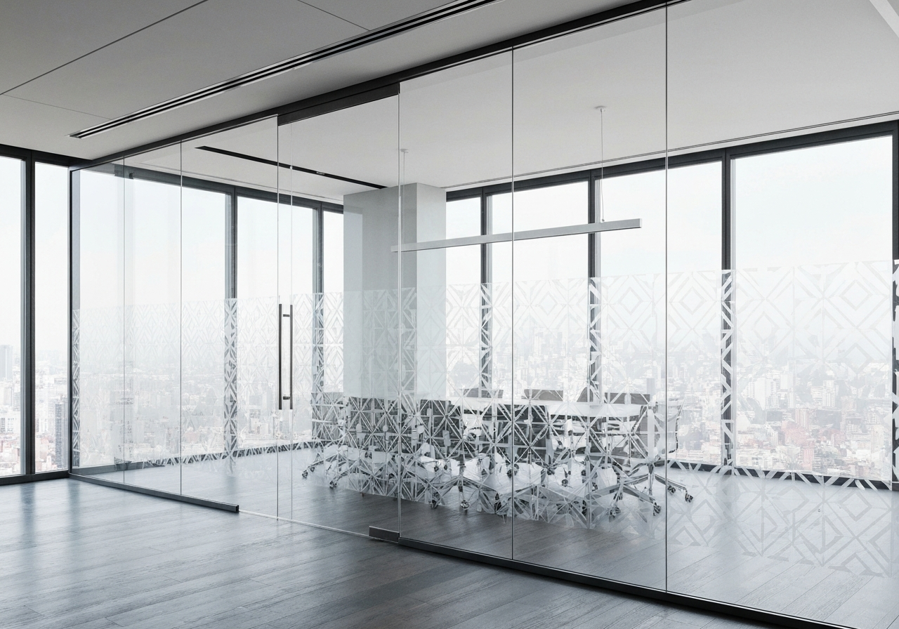 Architectural windows with custom patterns