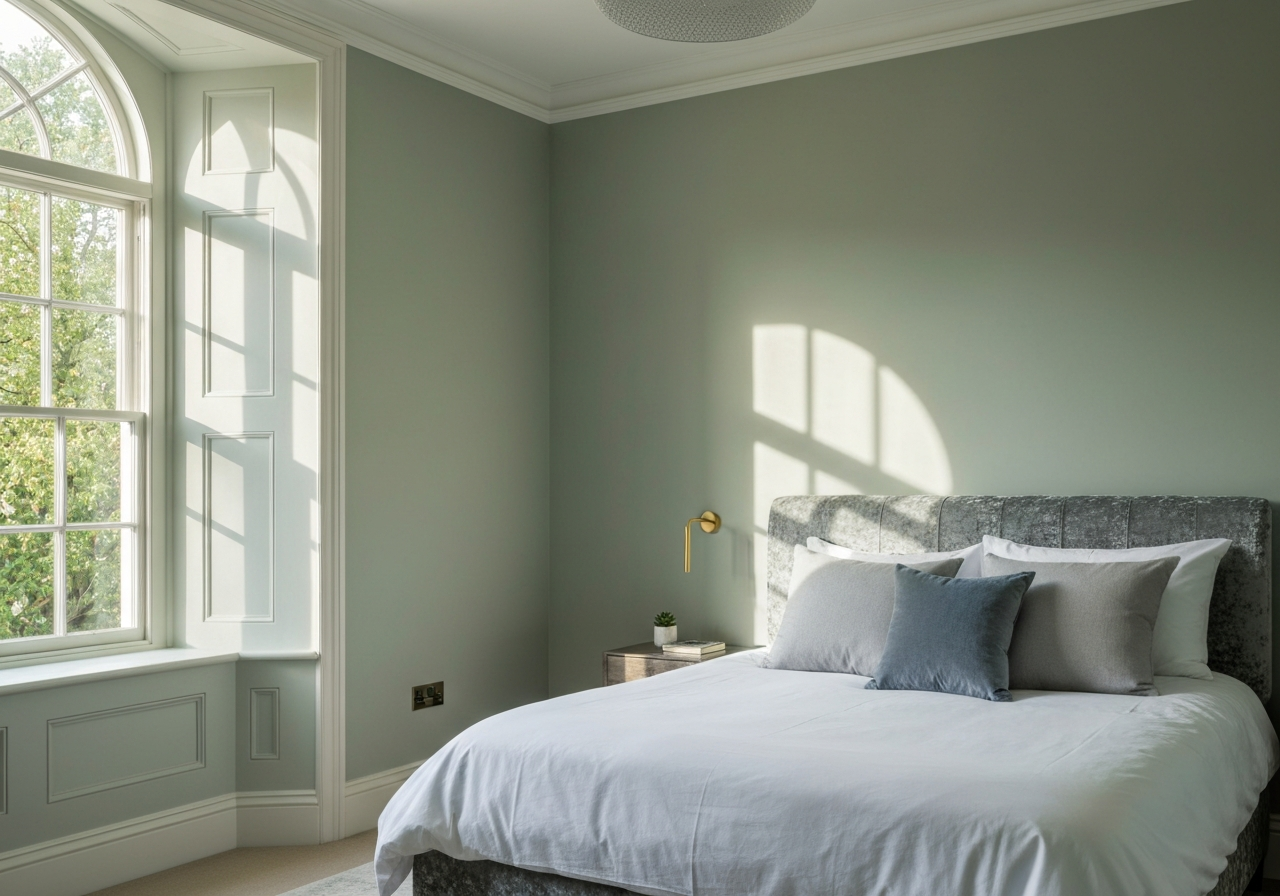 Master bedroom accent wall in Salem
