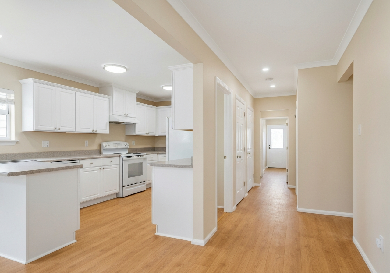 Kitchen & hallway painting, Gresham family home