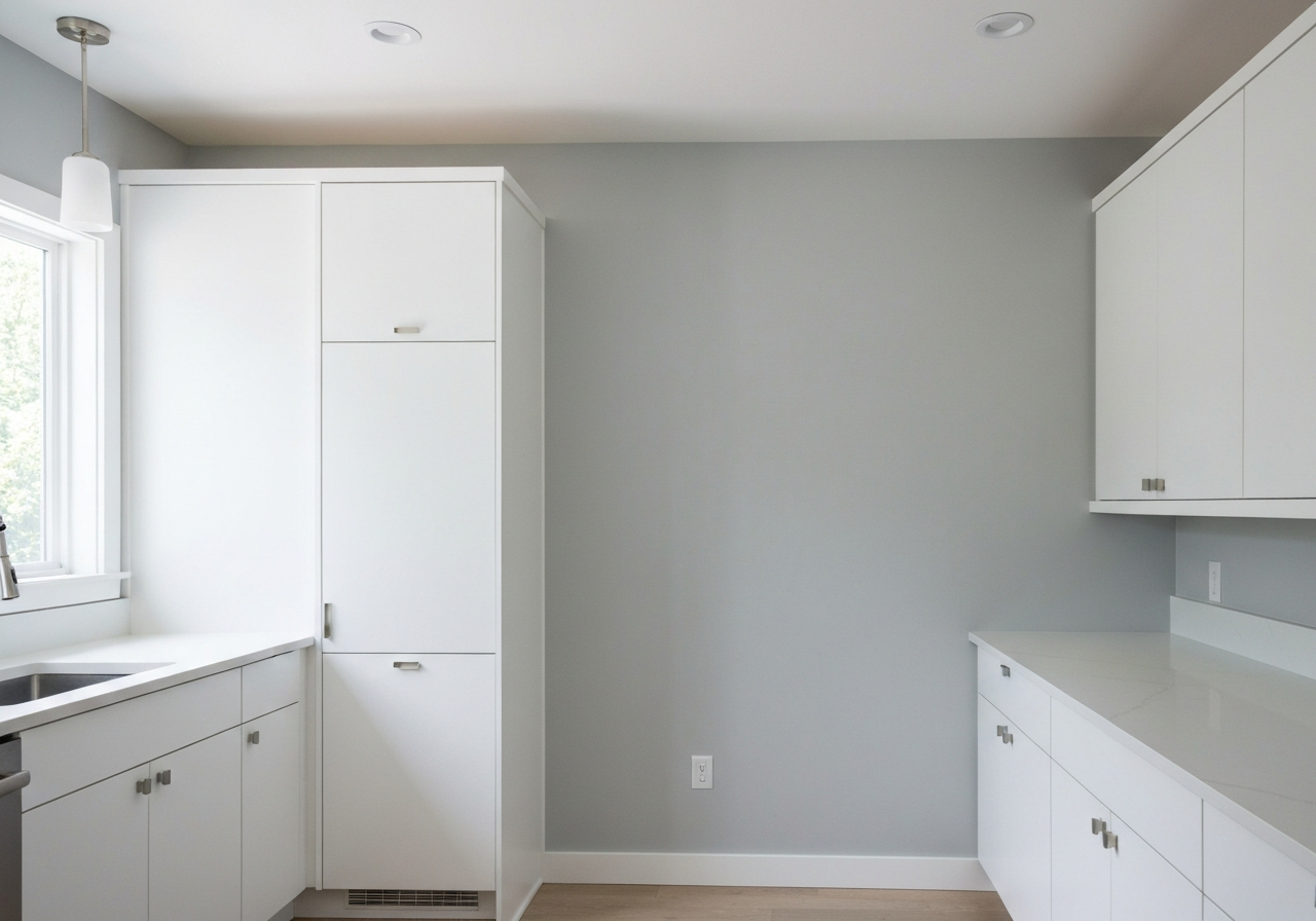Kitchen cabinet and wall painting in Vancouver