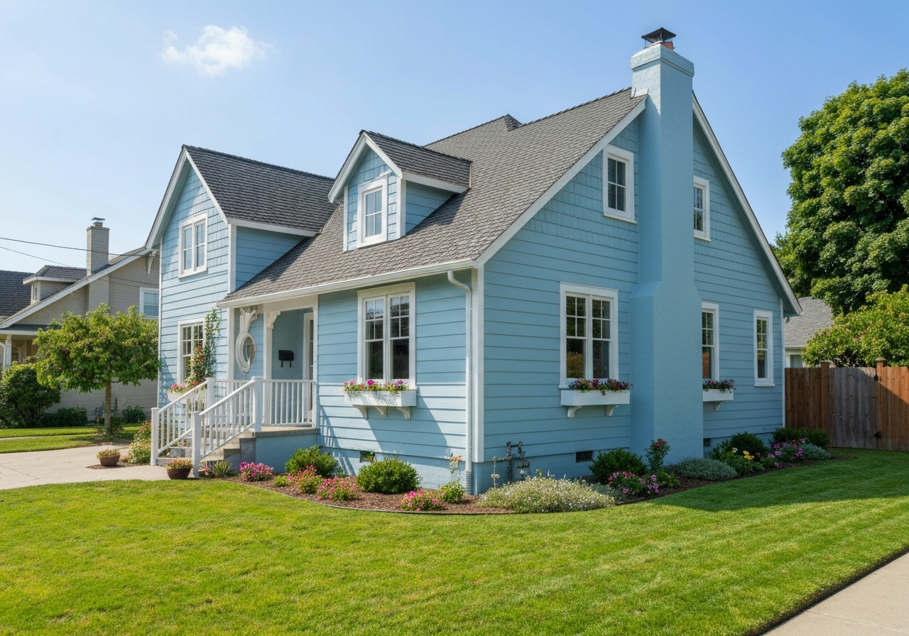 Residential exterior repaint in Portland