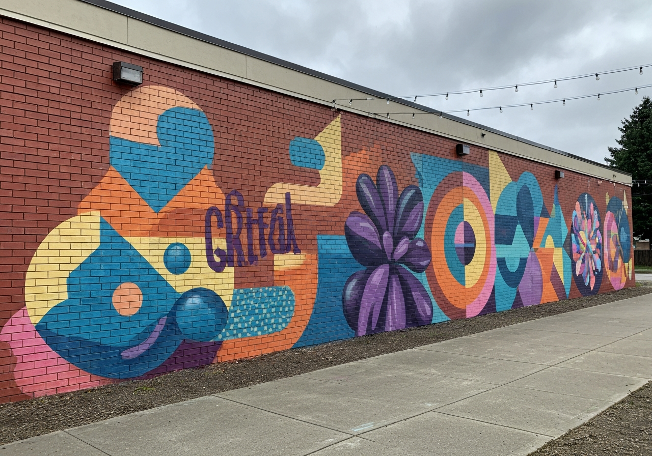 Custom mural installation