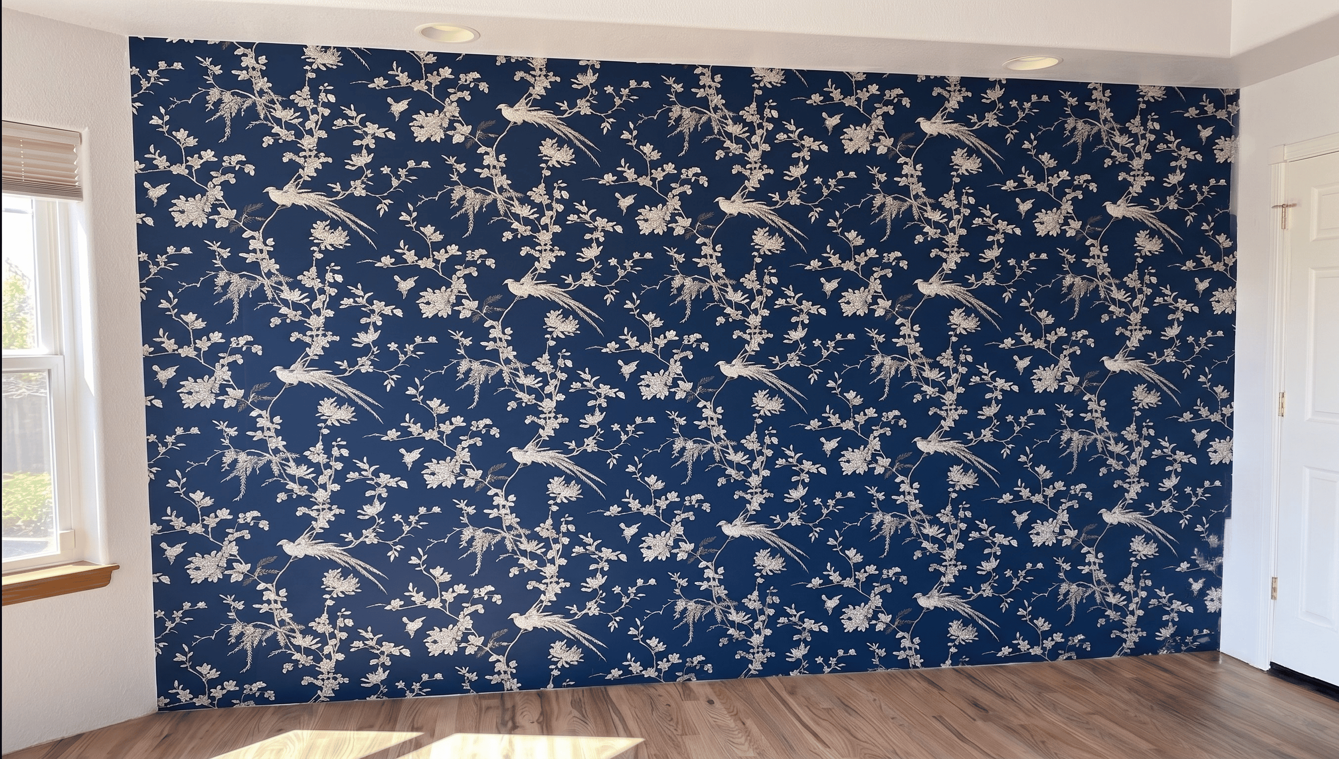 Floral residential wall wrap