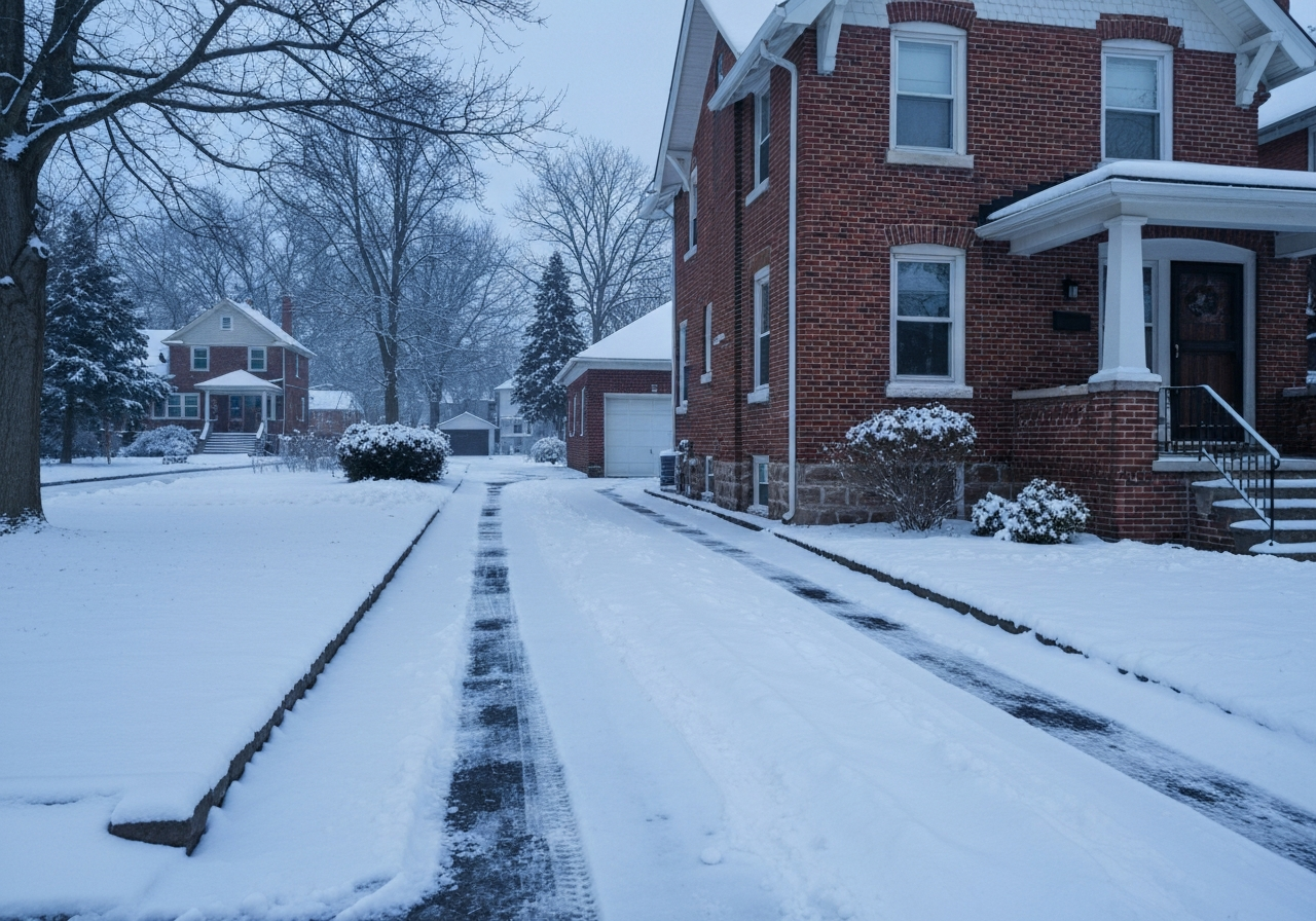 Residential driveway clearing
