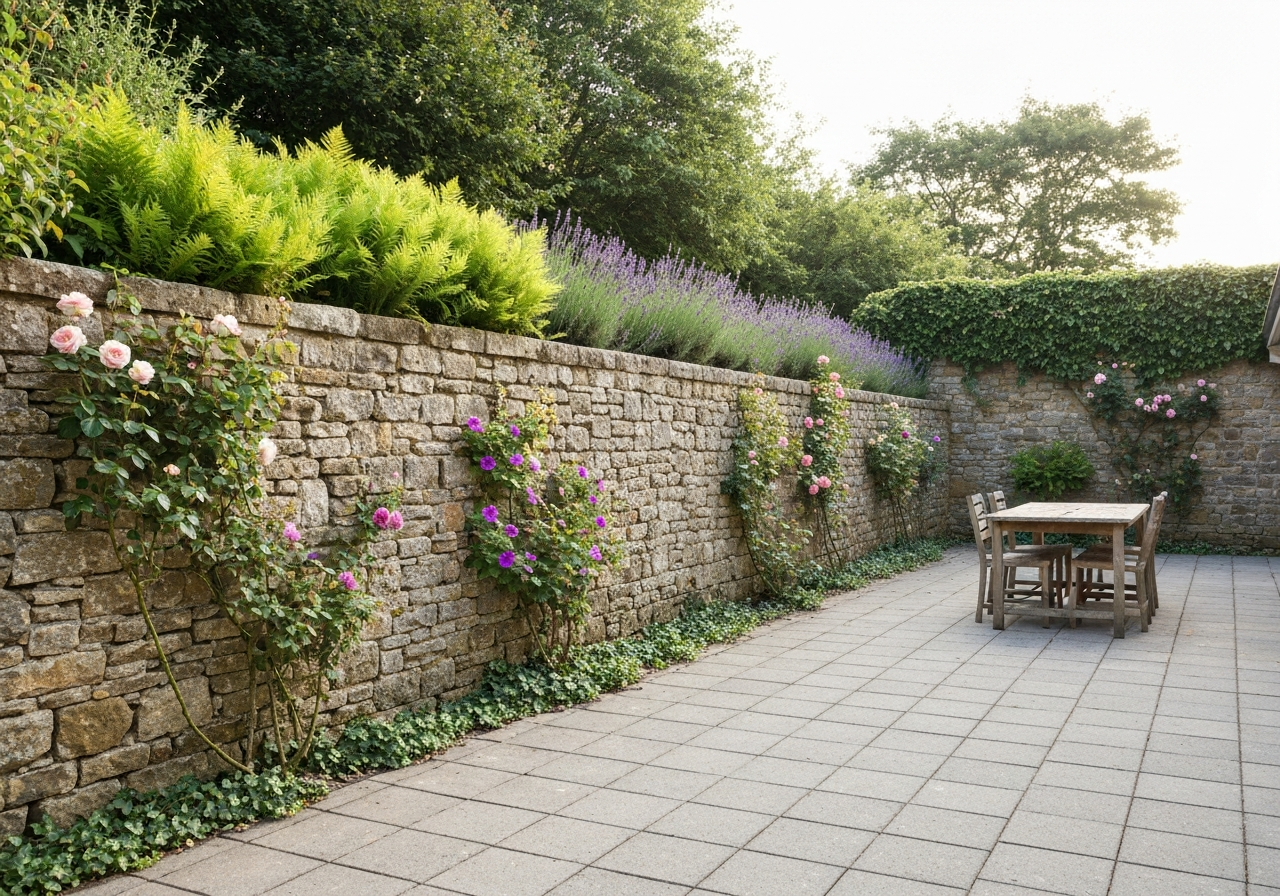 Seating walls and garden walls