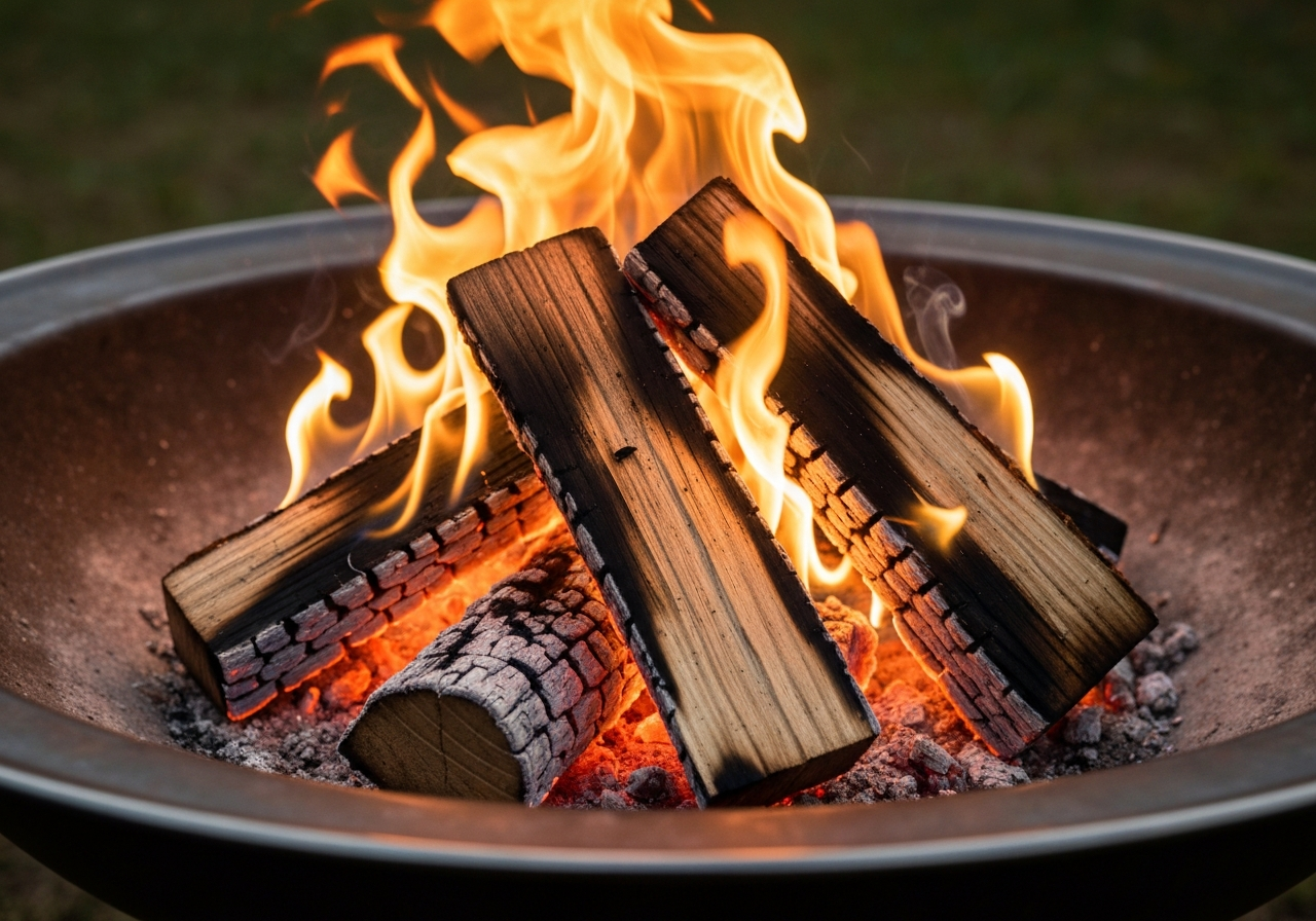 Wood burning fire pits