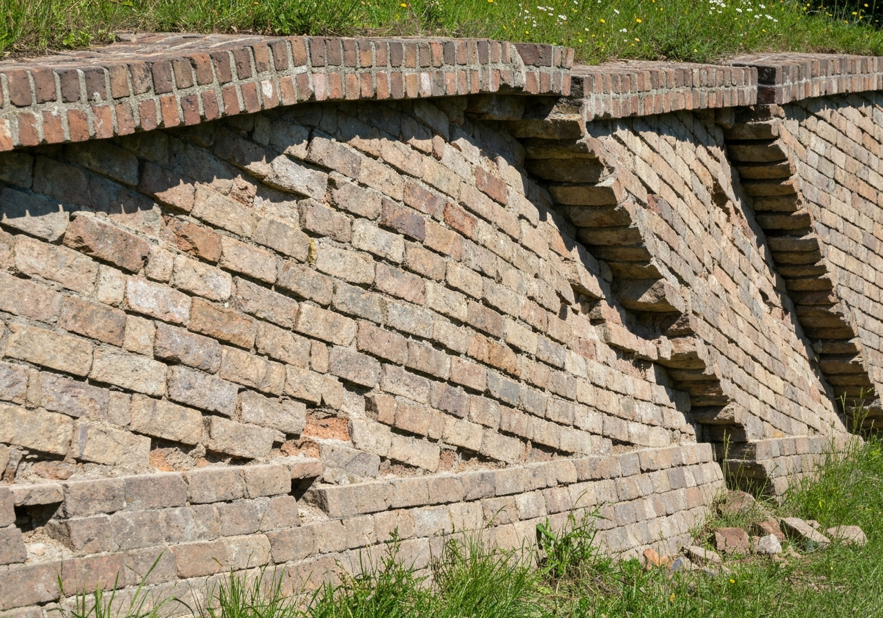 Retaining wall repair and rebuild