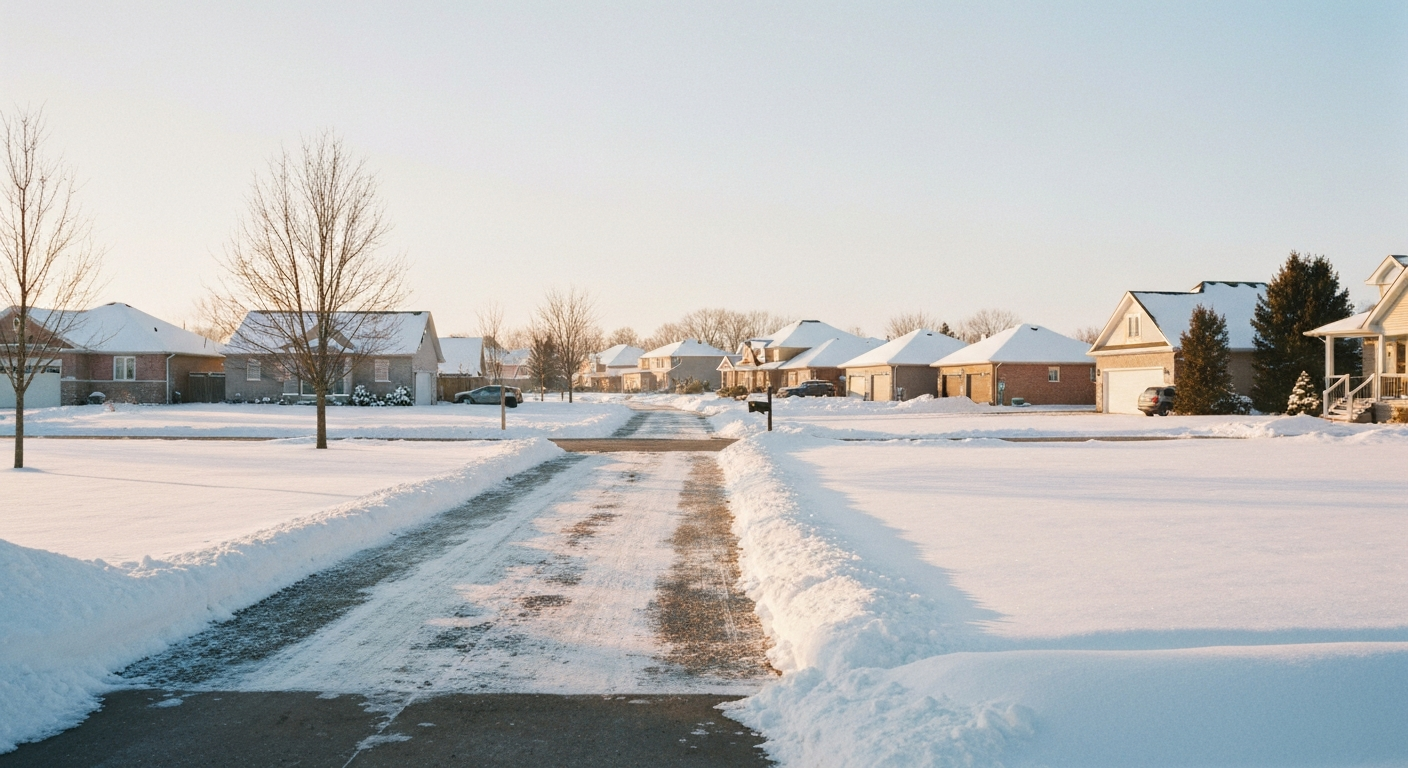 Winter snow service in London, Ontario