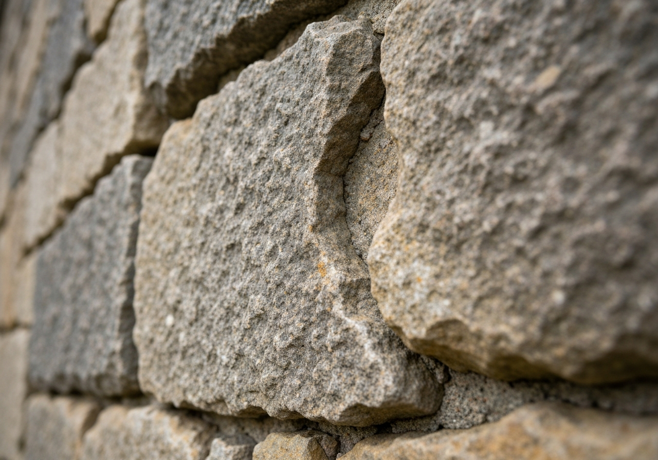 Armour stone and natural stone walls