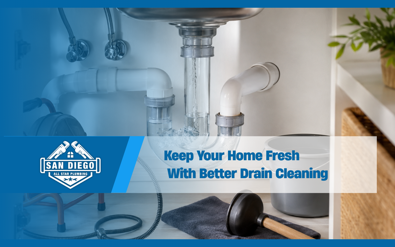 Drain cleaning maintenance for clear household pipes