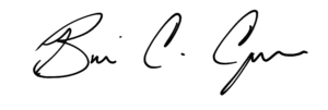 Brian C. Cooper Signature