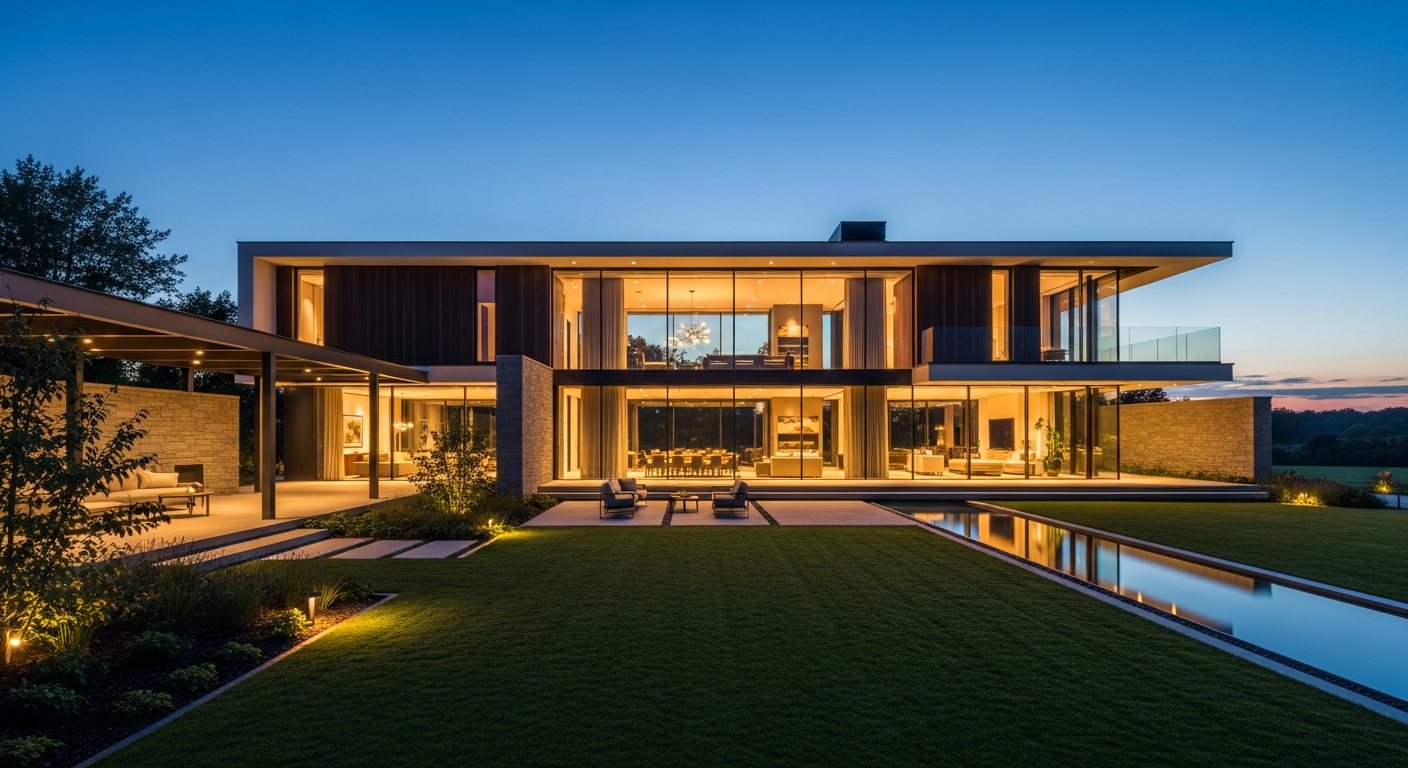 Luxury Home at Dusk