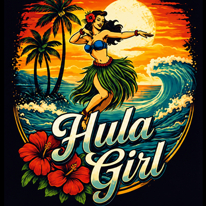Hula Girl Pool Care & Services Logo