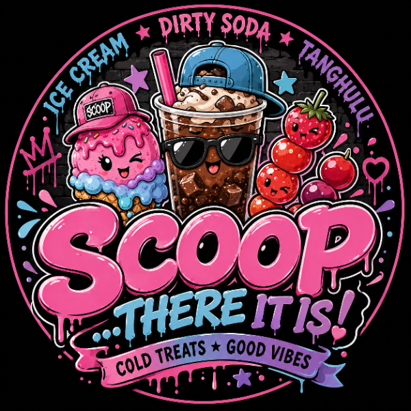 Scoop There It Is ice cream and dirty soda shop website