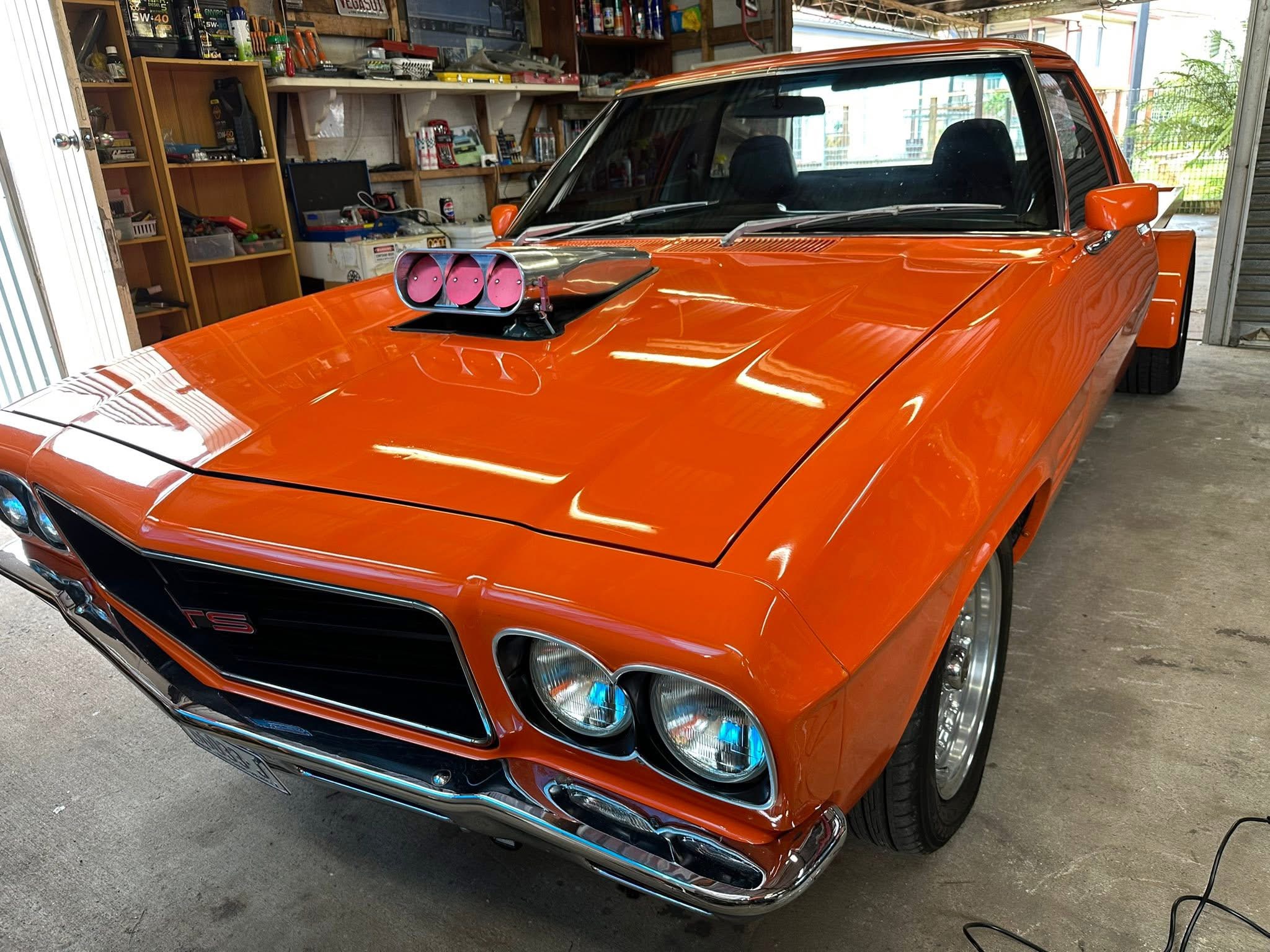 After Orange classic Holden front angle