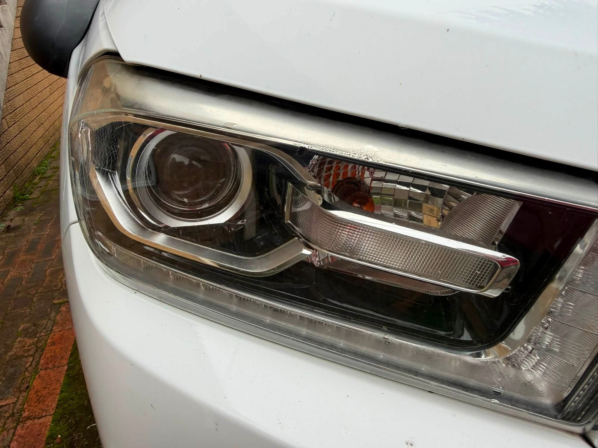 After Clean headlight detail