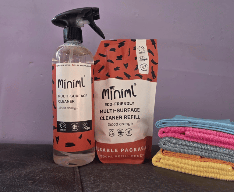 Refillable plant-based cleaning products used by Eco Clean Exeter — zero-waste methods