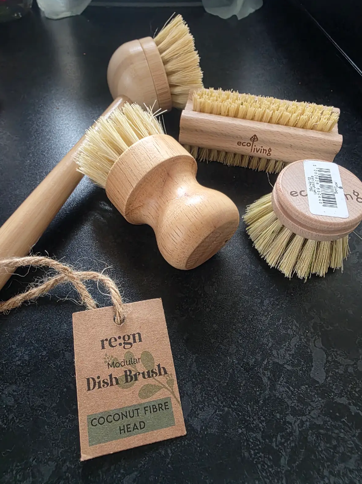Eco-friendly cleaning brushes and products used by Eco Clean Exeter.