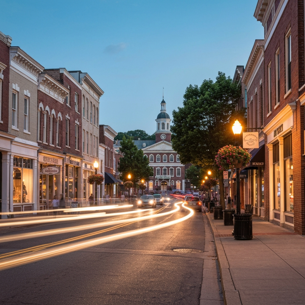Living in West Chester PA with walkable downtown streets, shops, historic buildings, and Chester County borough character