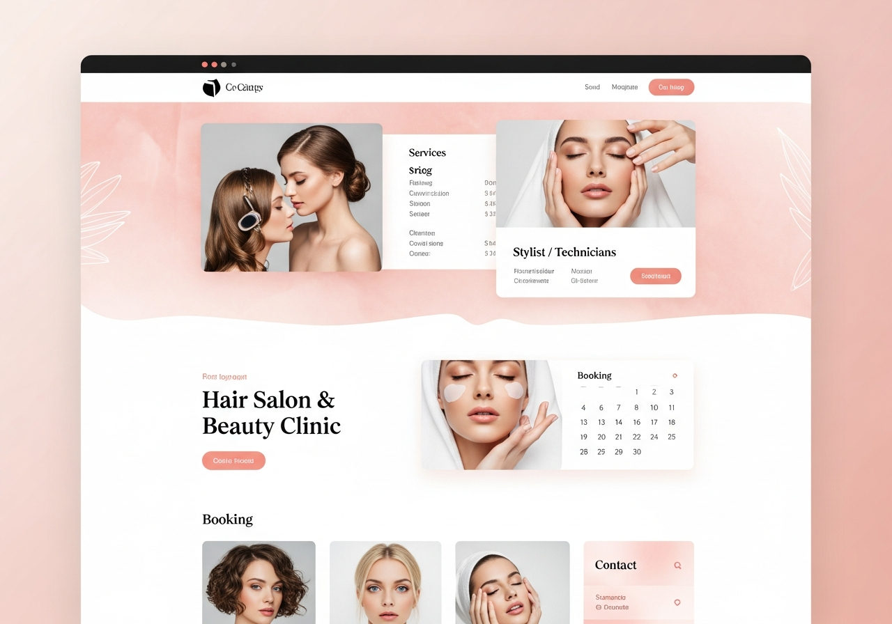 Hair Salon Website Design