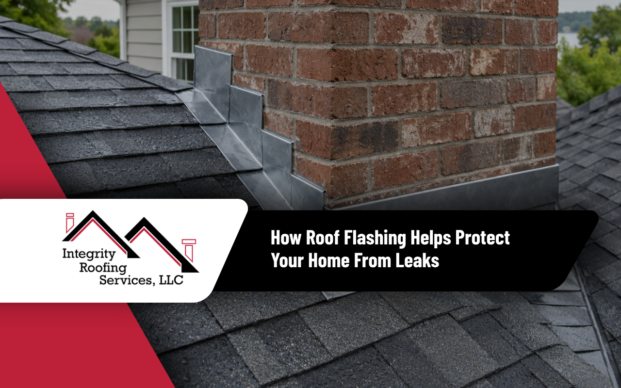Roof flashing installed to protect a home from water leaks