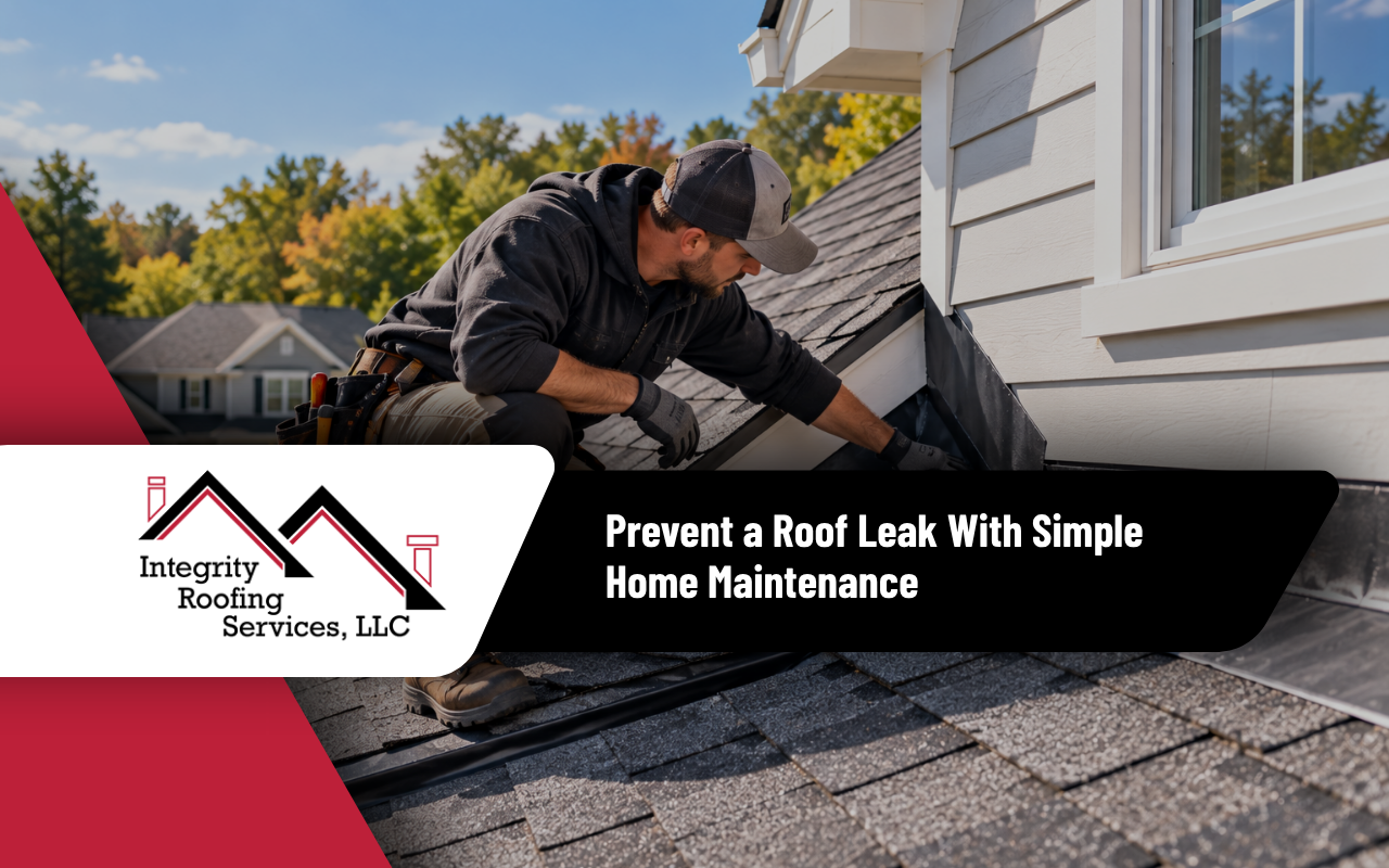 Roof leak prevention steps for protecting a home from water damage