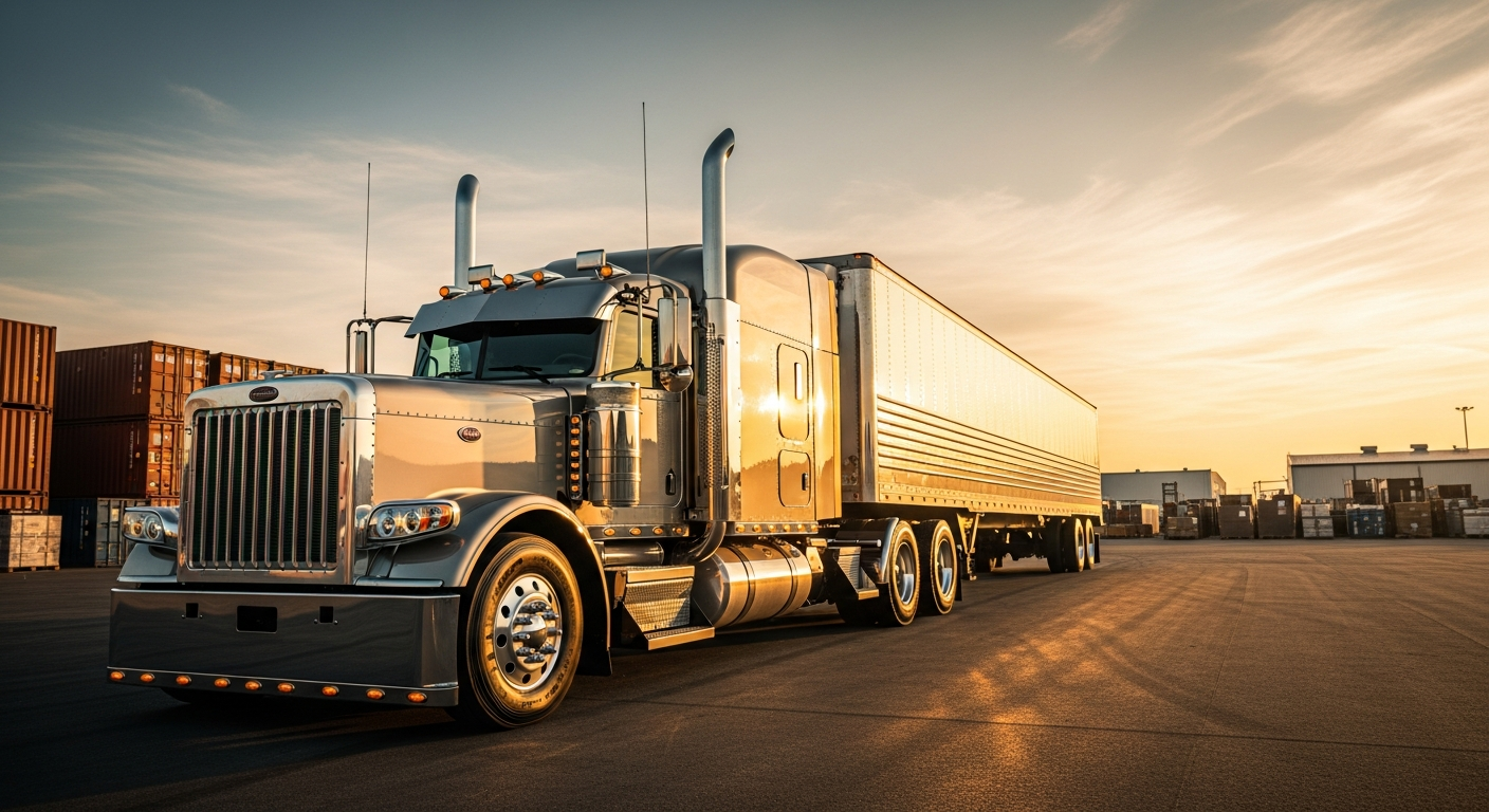 Polished Semi Truck
