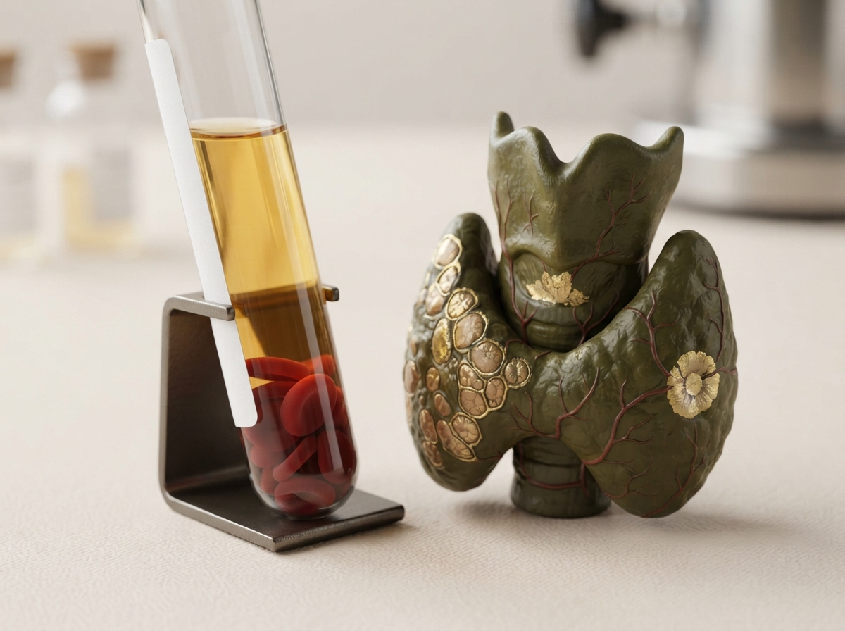 Análisis de hormonas tiroideas T4 y T3 libres con anticuerpos anti-TPO en endocrinología
