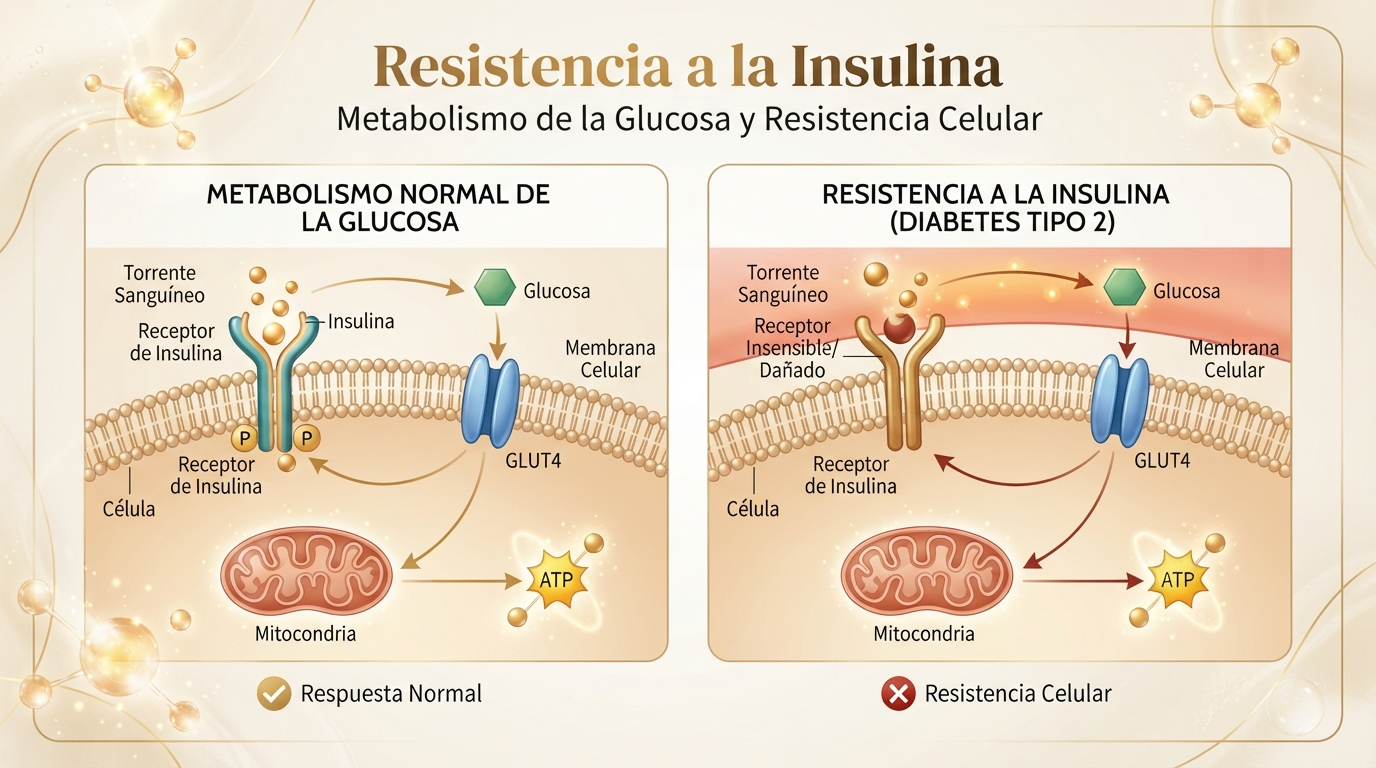 Metabolismo de glucosa e insulina, resistencia a la insulina en Melilla
