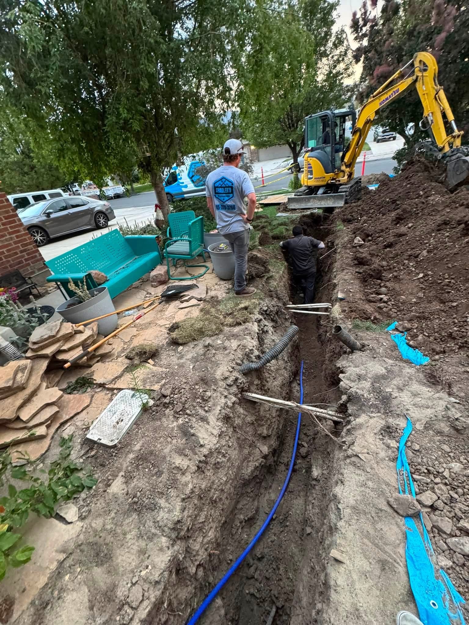 Before Trenching and Repiping