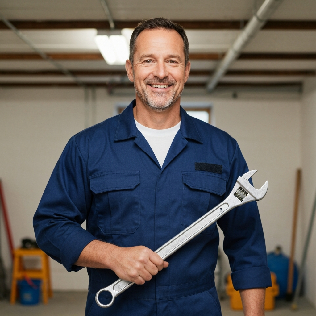 Plumber working