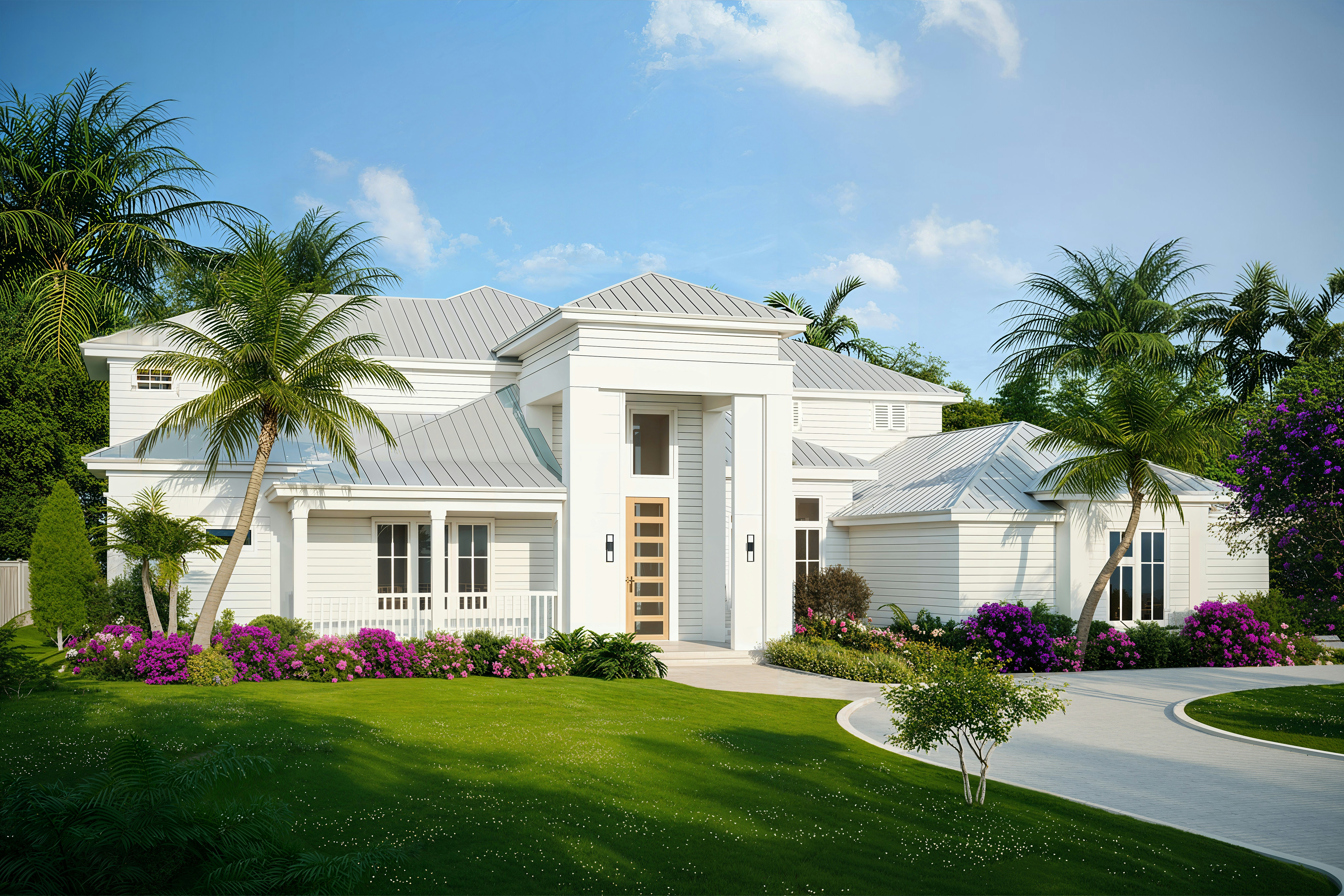 Luxury Modern Mansion exterior in Central Florida