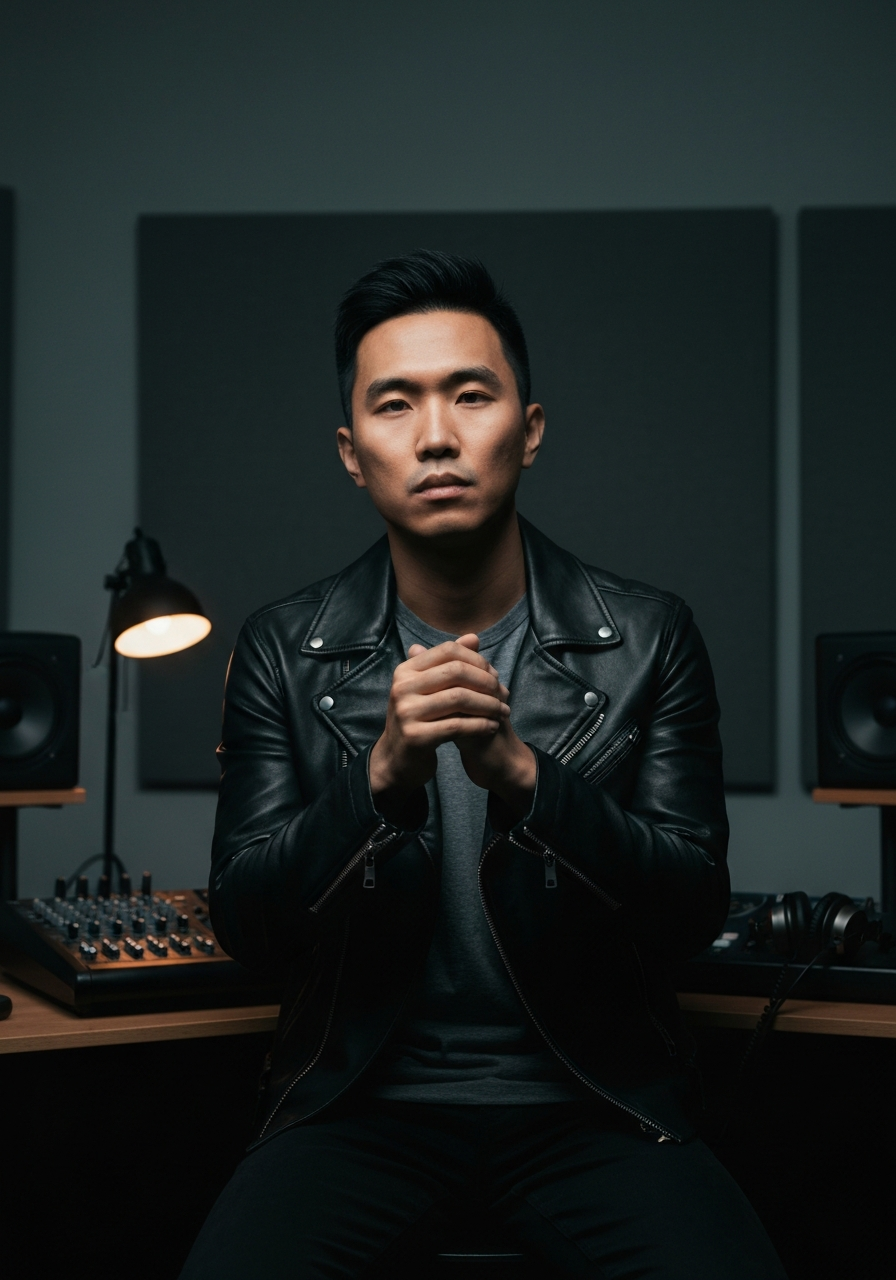 Artist in the studio