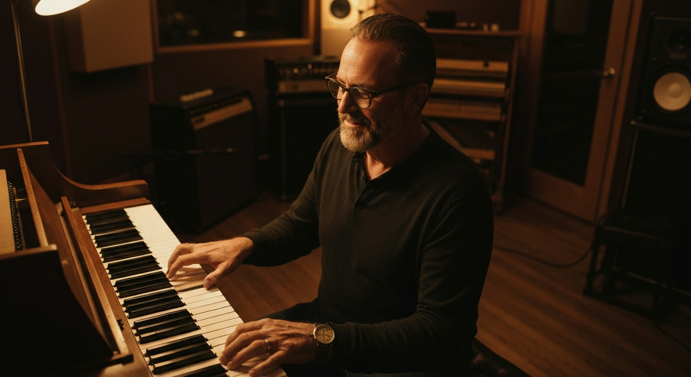 Artist in Recording Studio
