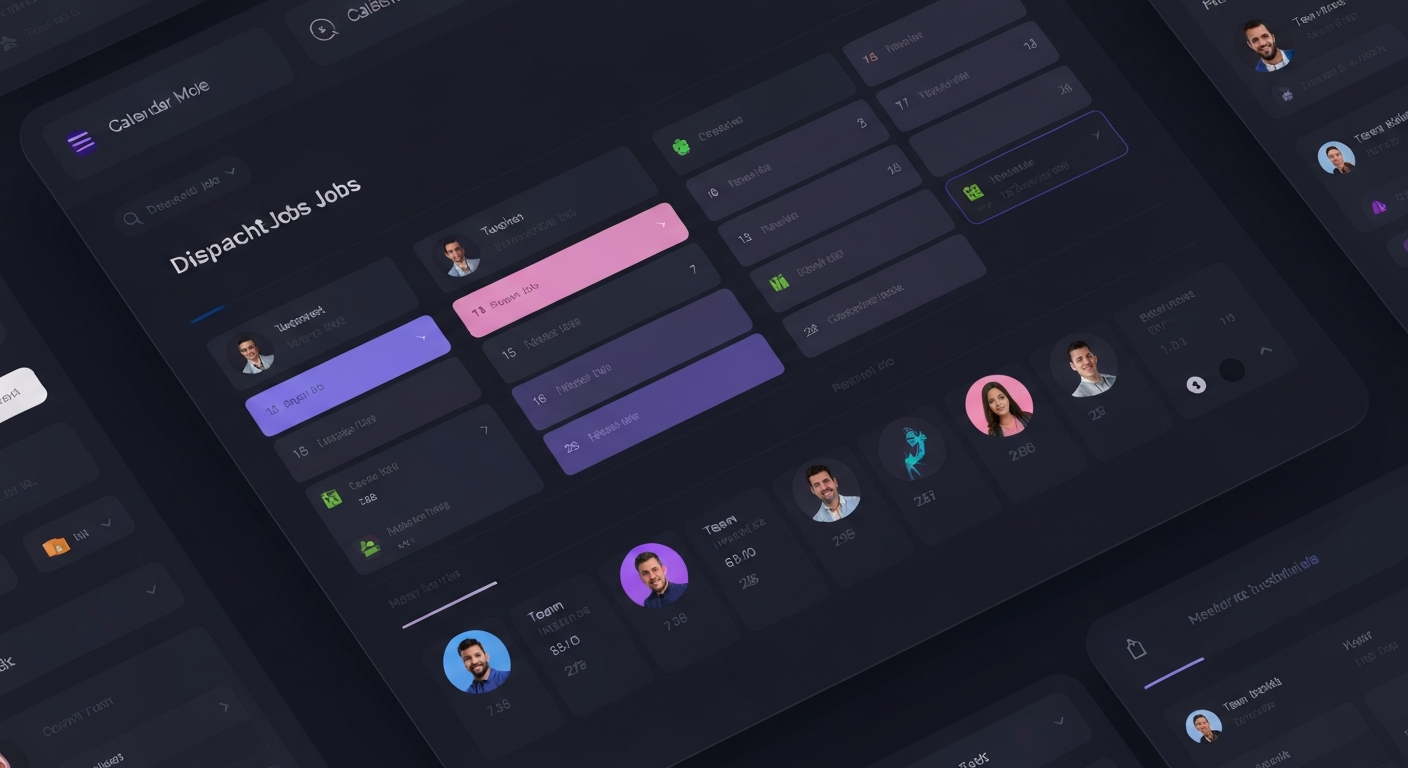 Frontline Ops calendar with client self-booking slots and reminders